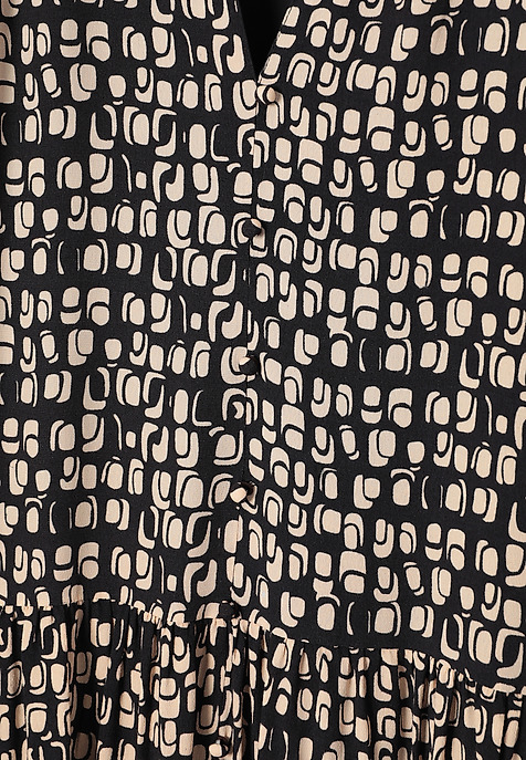 ŠATY Z VISKÓZY S ORIGINÁLNYM DIZAJNOM - MARLI HNEDÁ 2