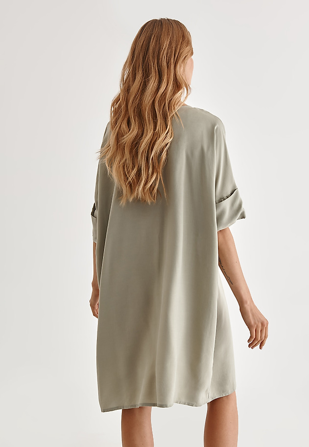 LOOSE-FITTING LADIES' DRESS TOKO LOOSE-FITTING LADIES' DRESS TOKO KHAKI 2