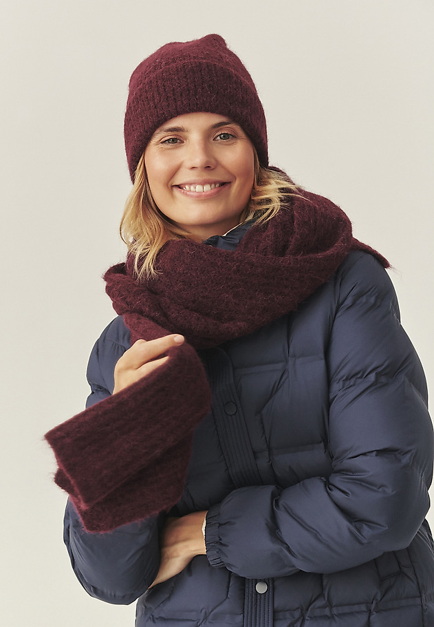 CLASSIC WOOL AND ALPACA HAT - ROSKA CLASSIC WOOL AND ALPACA HAT - ROSKA RED 1