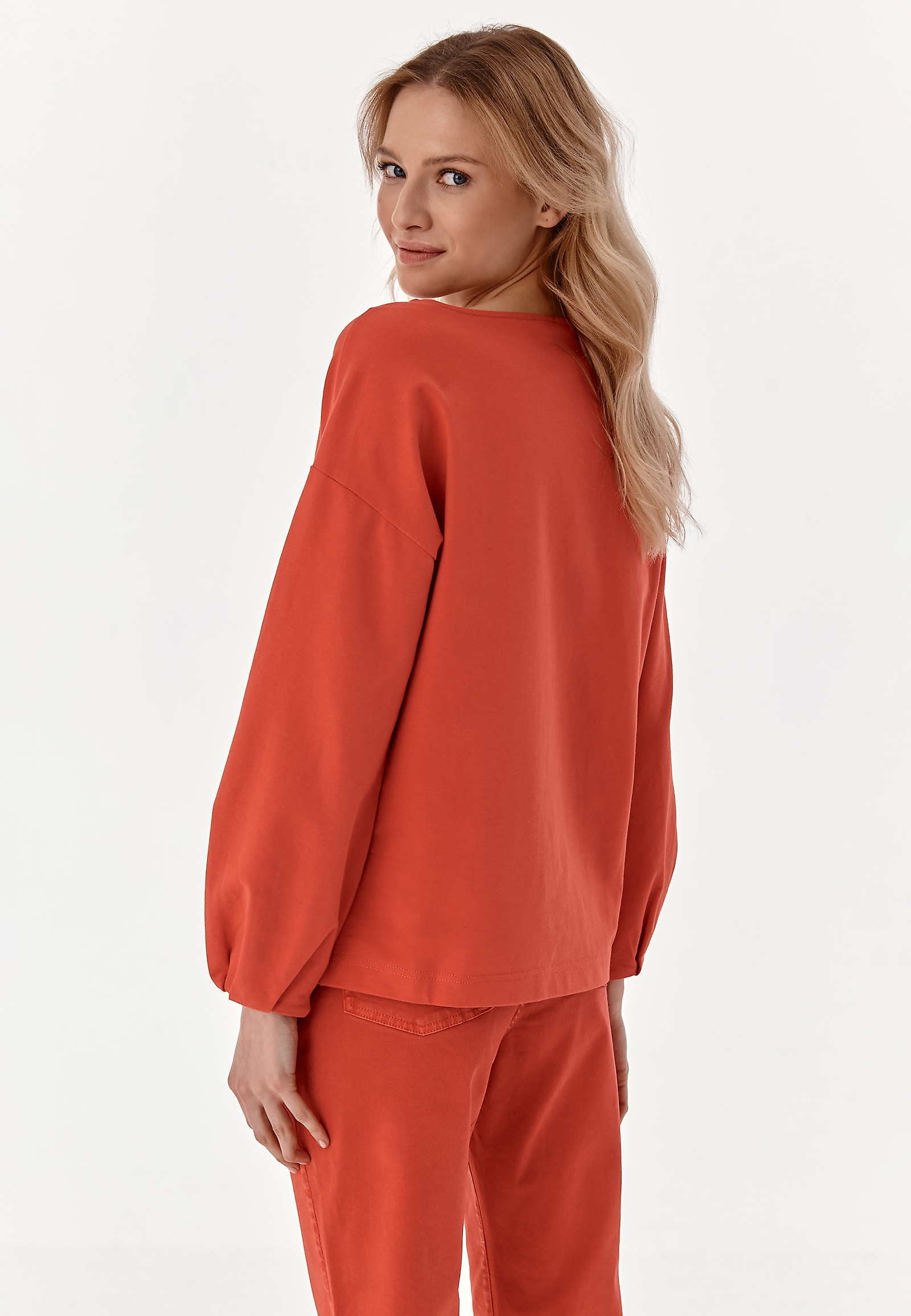 LADIES' PUFFED SLEEVE SWEATSHIRT SUBMISA LADIES' PUFFED SLEEVE SWEATSHIRT SUBMISA RED 77603