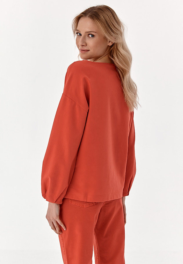 LADIES' PUFFED SLEEVE SWEATSHIRT SUBMISA LADIES' PUFFED SLEEVE SWEATSHIRT SUBMISA RED 2