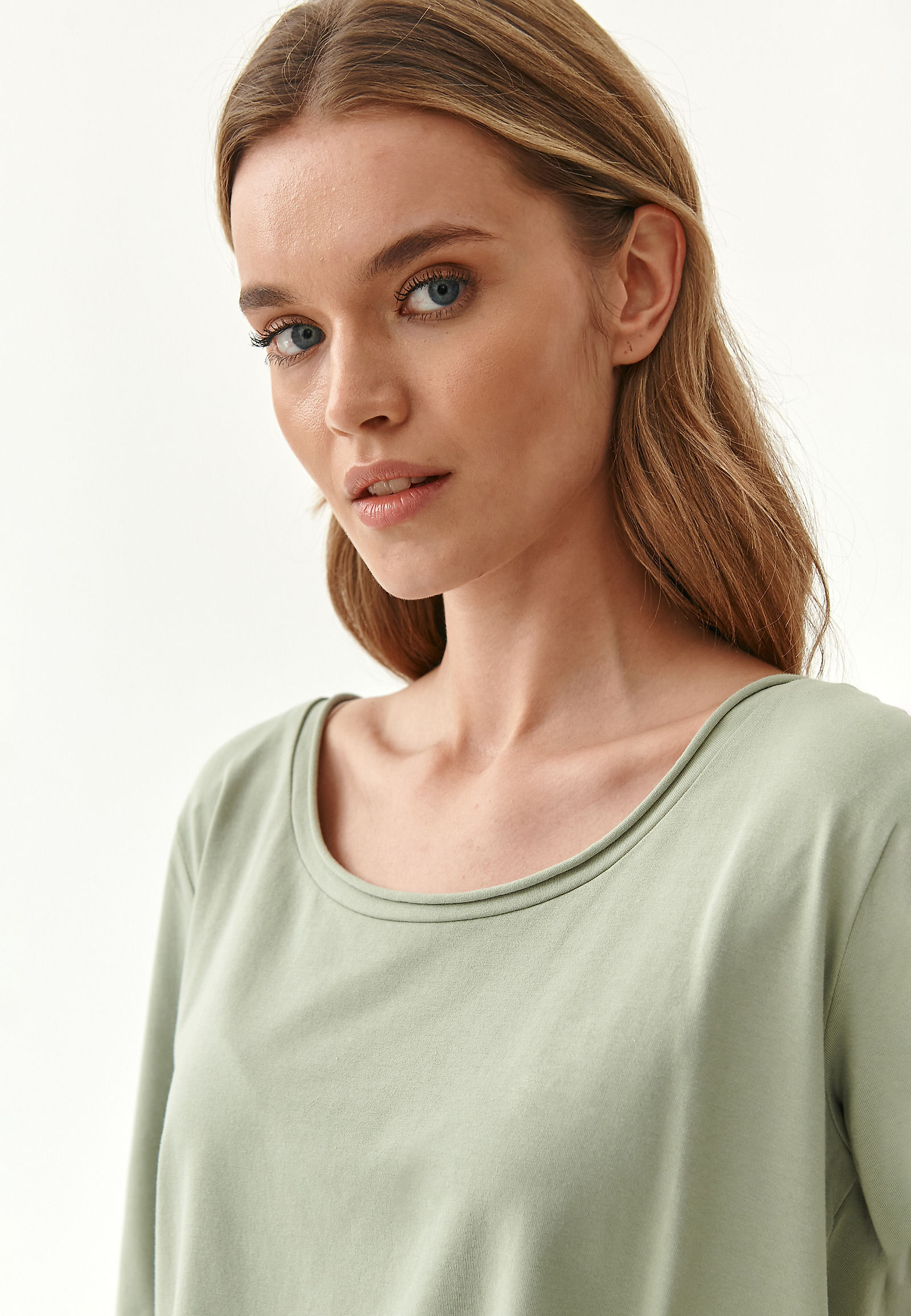 LUŹNA BLUZKA DAMSKA ORAWO LUŹNA BLUZKA DAMSKA ORAWO KHAKI 80078