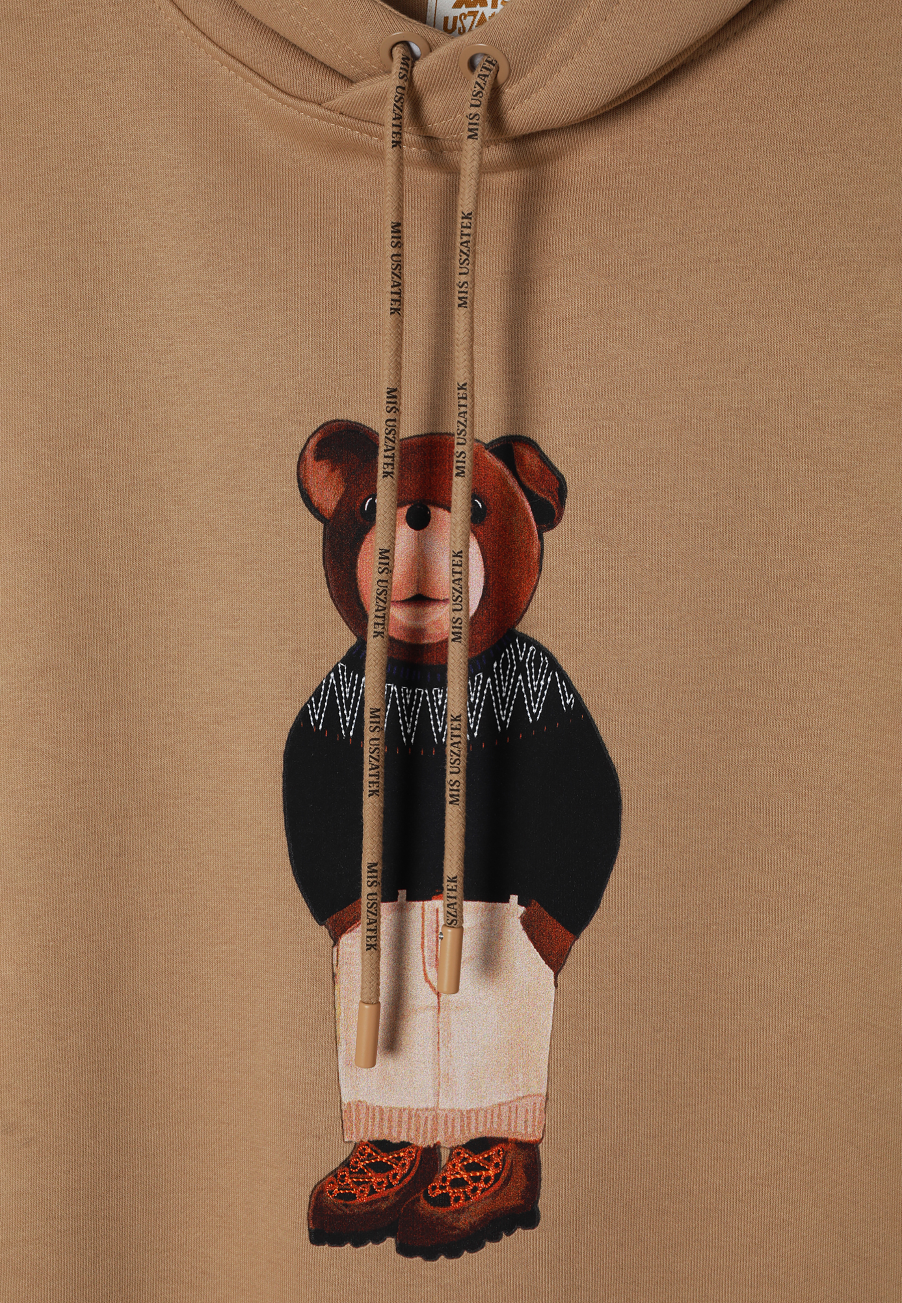 PÁNSKA ÚPLETOVÁ MIKINA S POTLAČOU MACKA UŠKA – OLEG BÉŽOVÁ 2