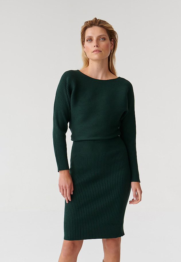 LADIES’ LONG-SLEEVED MIDI DRESS FULINA LADIES’ LONG-SLEEVED MIDI DRESS FULINA ZIELONY 1