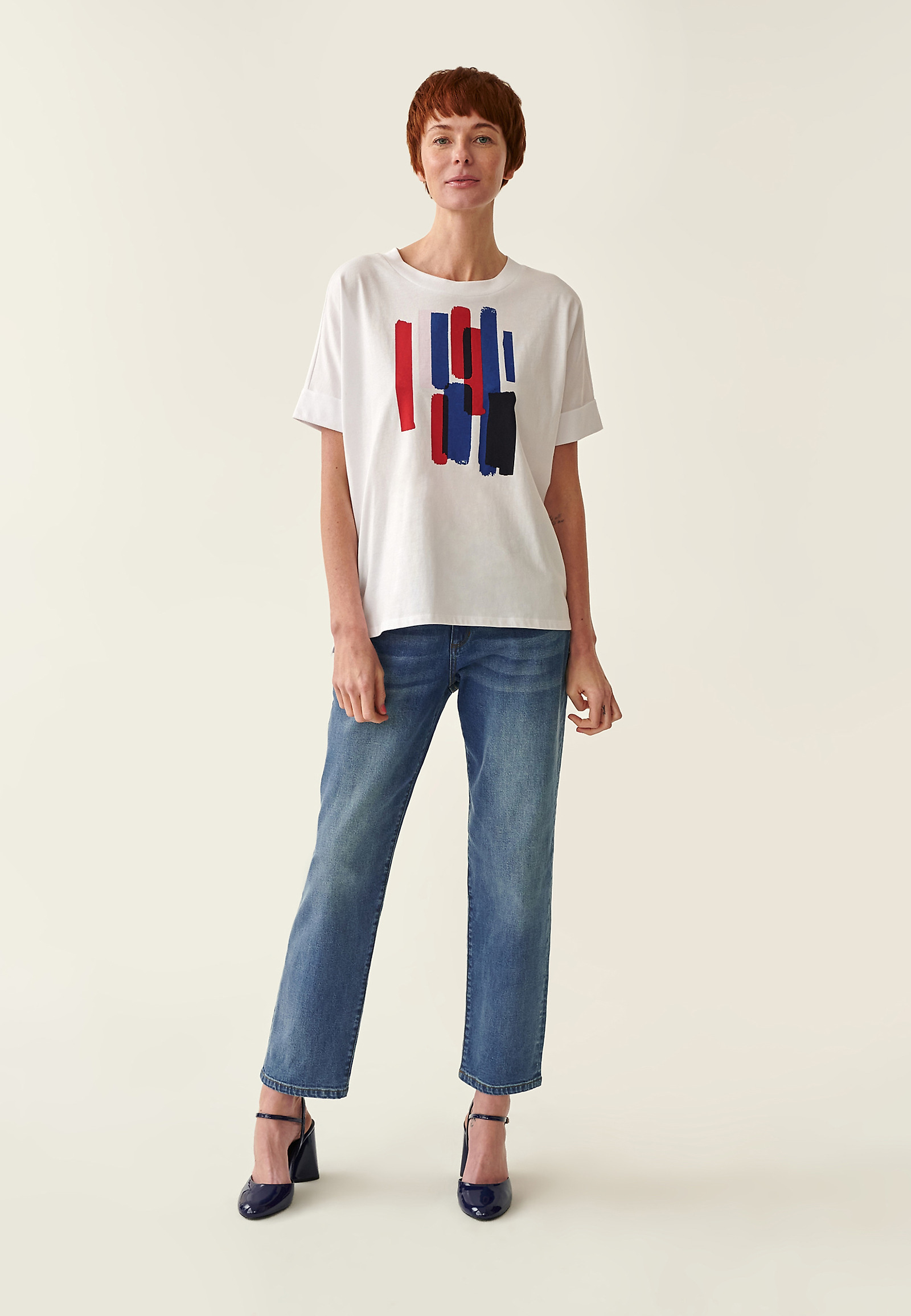 T-SHIRT DAMSKI LIKE 2 T-SHIRT DAMSKI LIKE 2 BIAŁY 79960