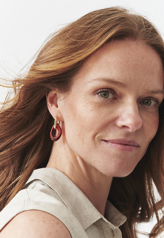 LONG EARRINGS - TOVE LONG EARRINGS - TOVE BRĄZOWY 1