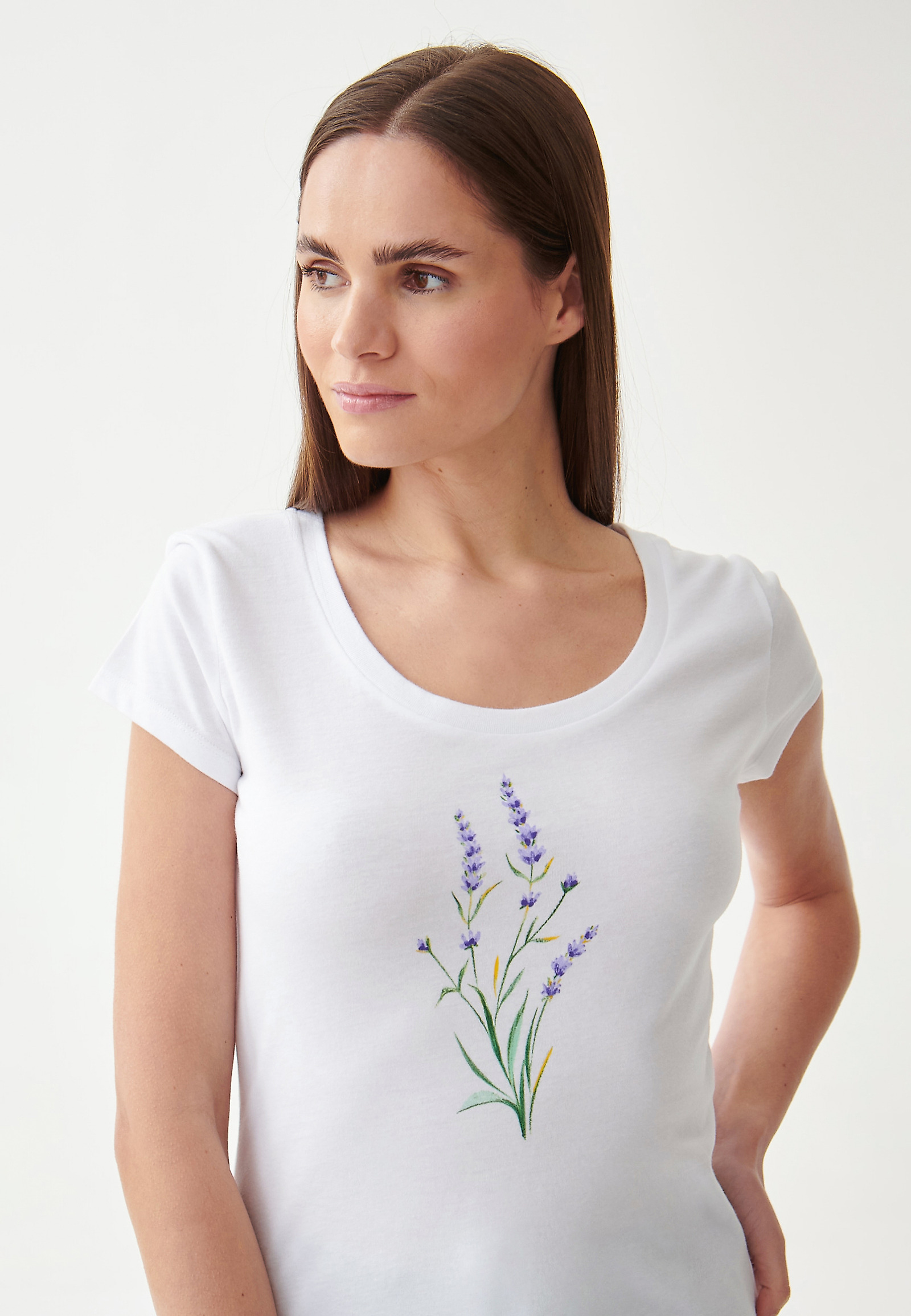 T-SHIRT DAMSKI Z NADRUKIEM ANTONIA 1 T-SHIRT DAMSKI Z NADRUKIEM ANTONIA 1 BIAŁY 88962