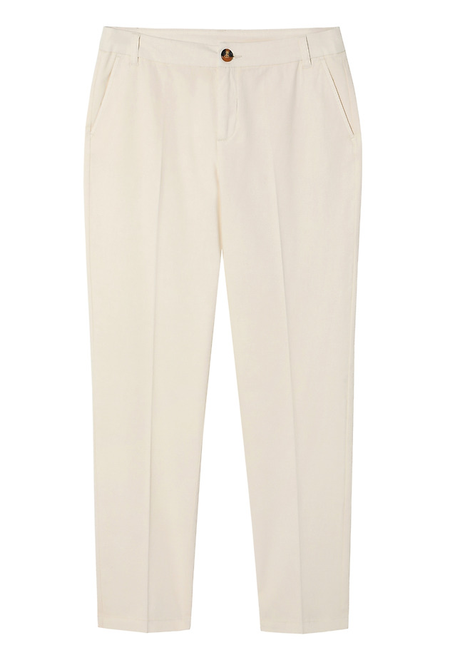 ELEGANT COTTON TROUSERS - CHINA ELEGANT COTTON TROUSERS - CHINA BEŻOWY 4