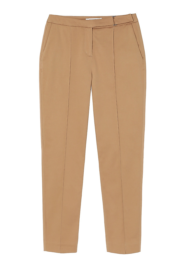 PANTALONI DE DAMĂ, DIN ȚESĂTURĂ, CU DUNGĂ CUSUTĂ - JAKINA PANTALONI DE DAMĂ, DIN ȚESĂTURĂ, CU DUNGĂ CUSUTĂ - JAKINA BEJ 4