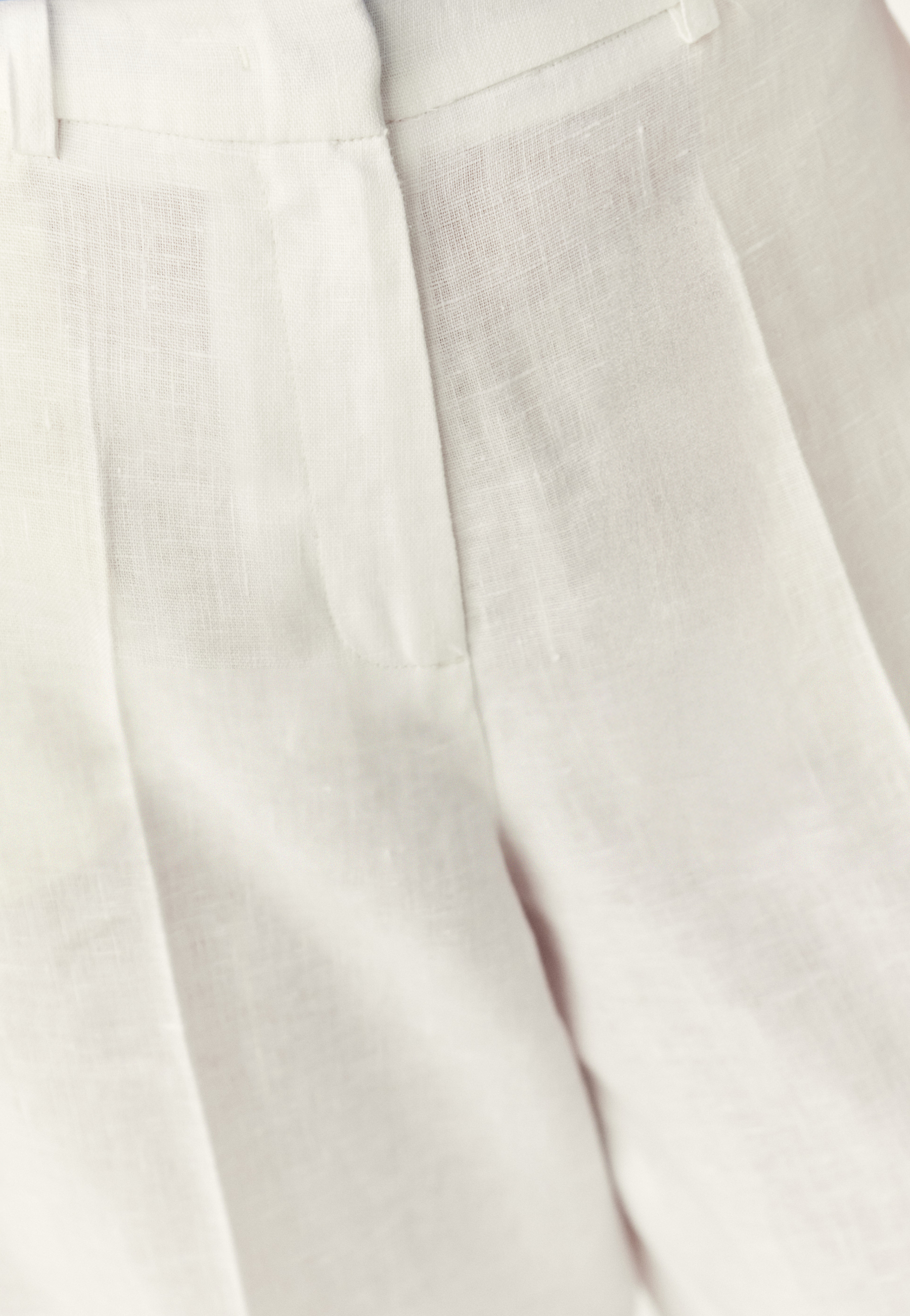 GARNITUROWE SPODNIE Z SZEROKĄ NOGAWKĄ - ZORTANA 1 ECRU 2