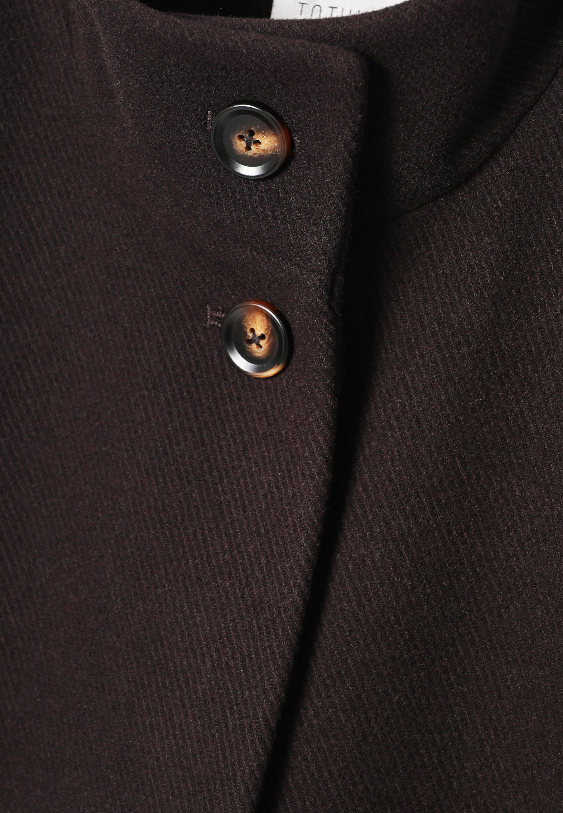 VOLNEN ŽENSKI PLAŠČ V TEMNEM ČOKOLADNEM RJAVA - BORIMA RJAVA 2