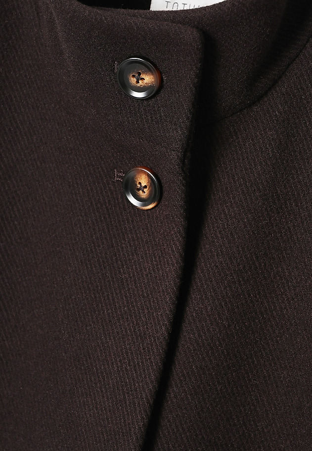 WOOLEN WOMEN'S COAT IN DARK CHOCOLATE BROWN - BORIMA WOOLEN WOMEN'S COAT IN DARK CHOCOLATE BROWN - BORIMA BROWN 8
