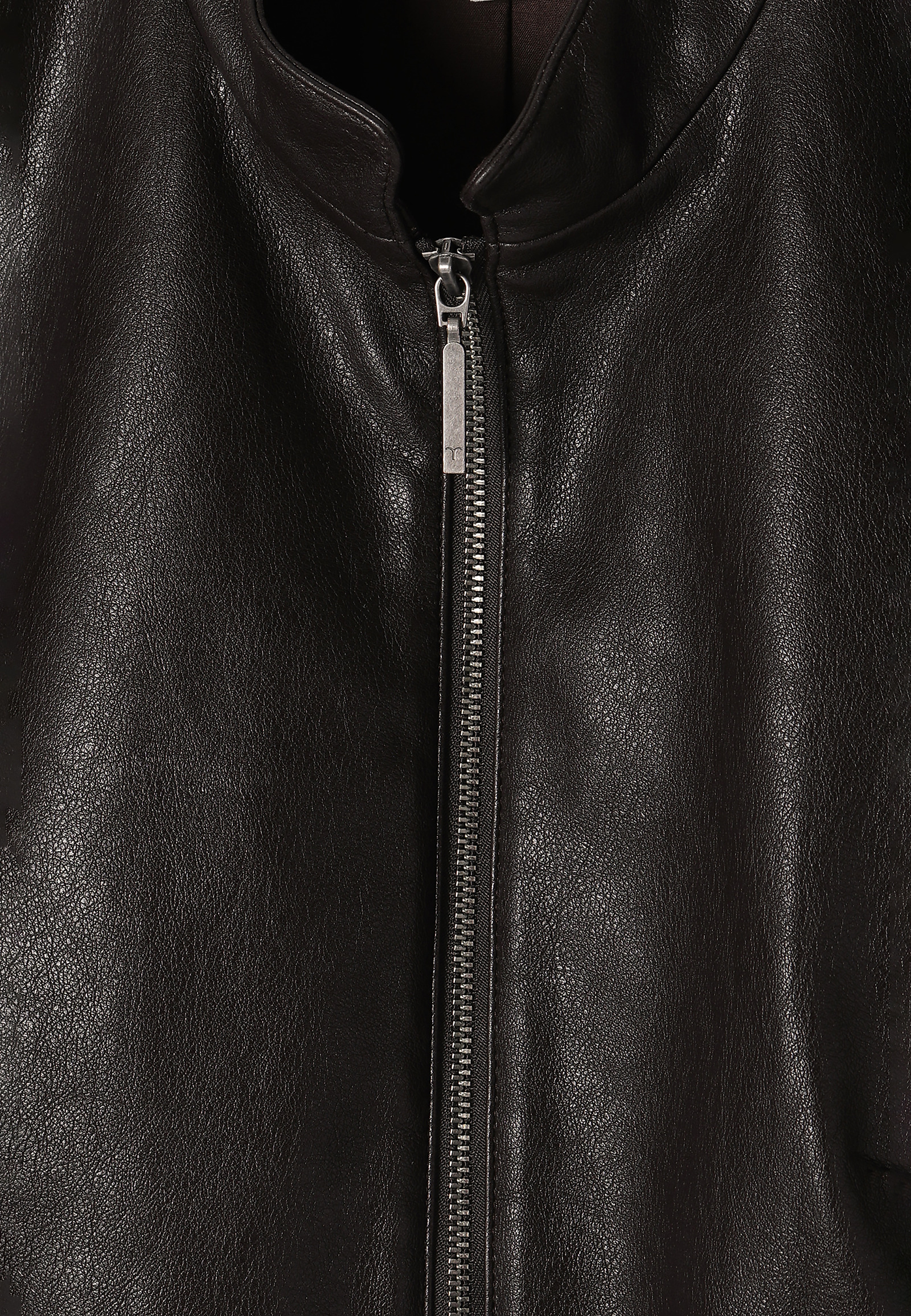 LADIES’ JACKET IN KNITTED FABRIC IMITATING LEATHER BAMI LADIES’ JACKET IN KNITTED FABRIC IMITATING LEATHER BAMI BROWN 89718