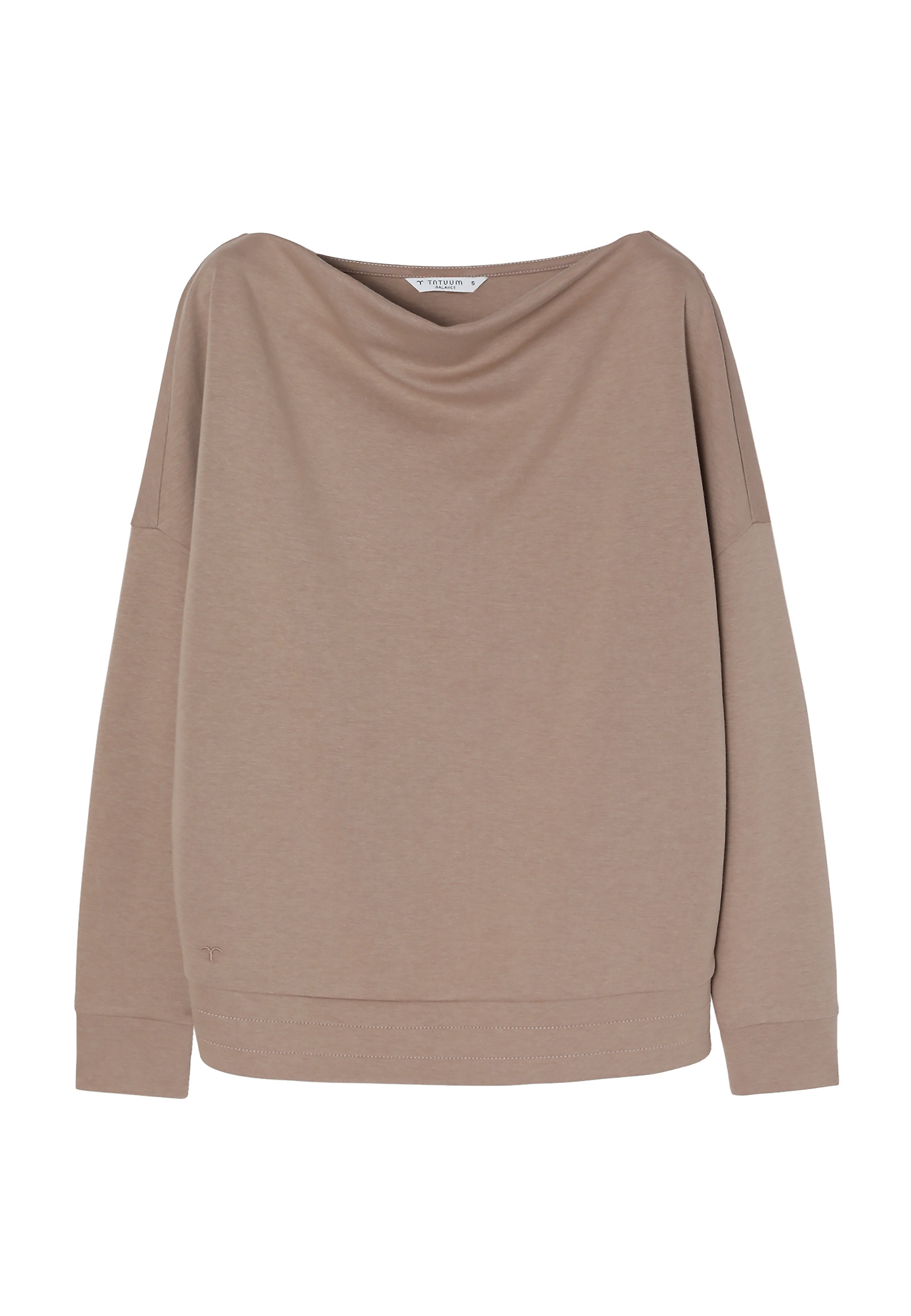 LADIES’ SWEATSHIRT WITH WATER NECKLINE - SILVANA LADIES’ SWEATSHIRT WITH WATER NECKLINE - SILVANA BEIGE 95340