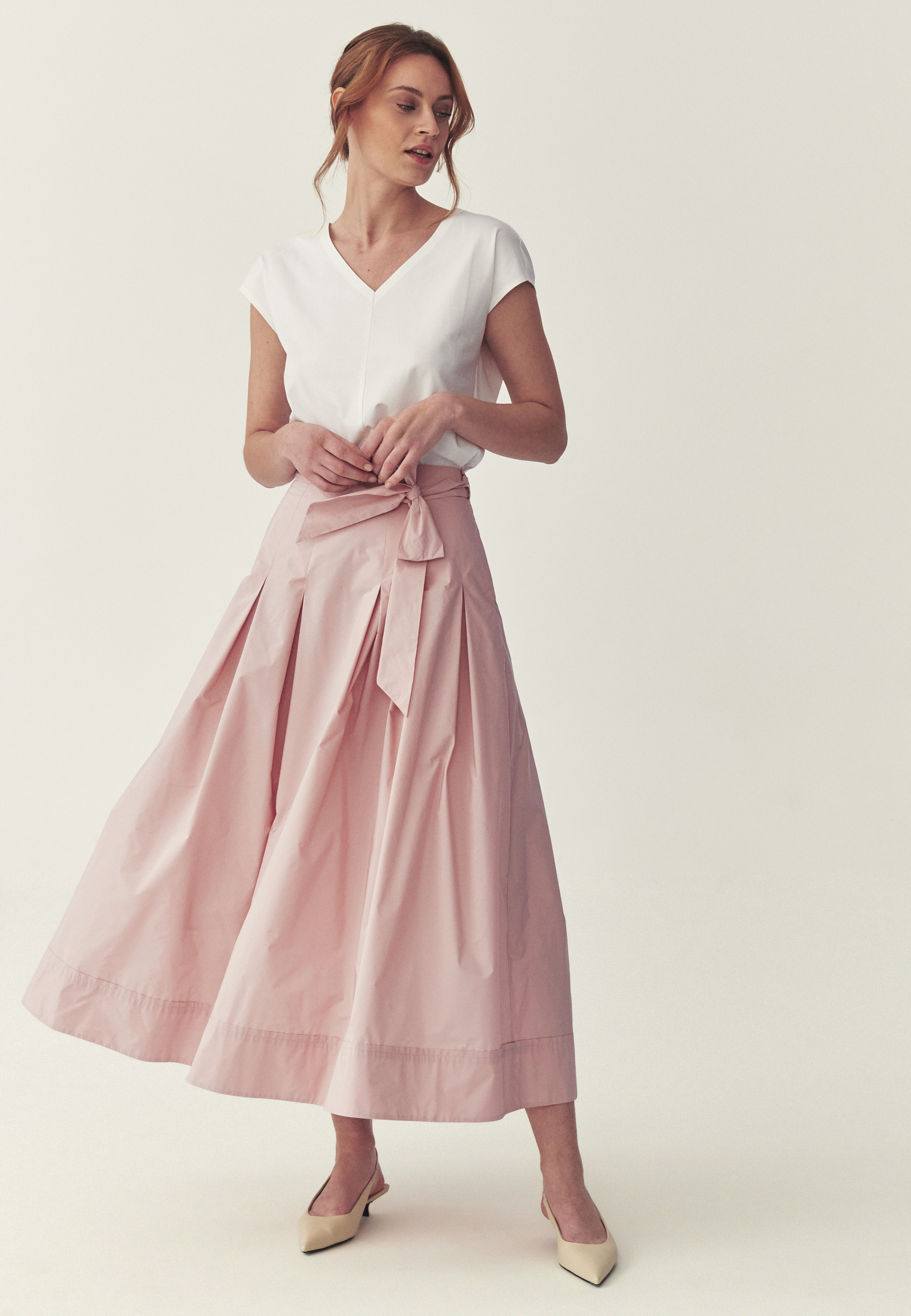 TKANINOVÁ MIDI SUKNĚ - TAFTANI 3