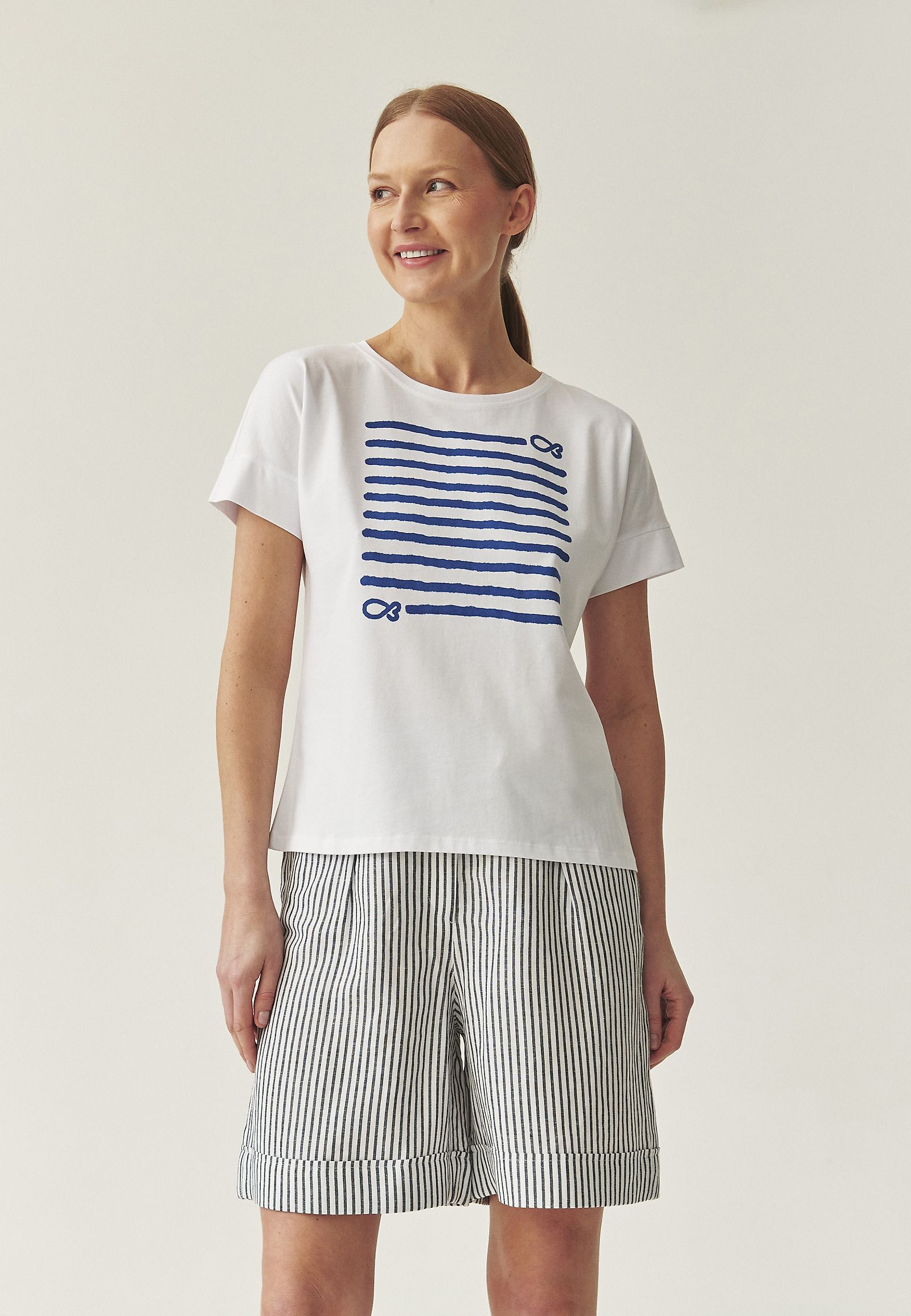 BAWEŁNIANY T-SHIRT Z NADRUKIEM - MONKI 1 BAWEŁNIANY T-SHIRT Z NADRUKIEM - MONKI 1 MULTIKOLOR 111266