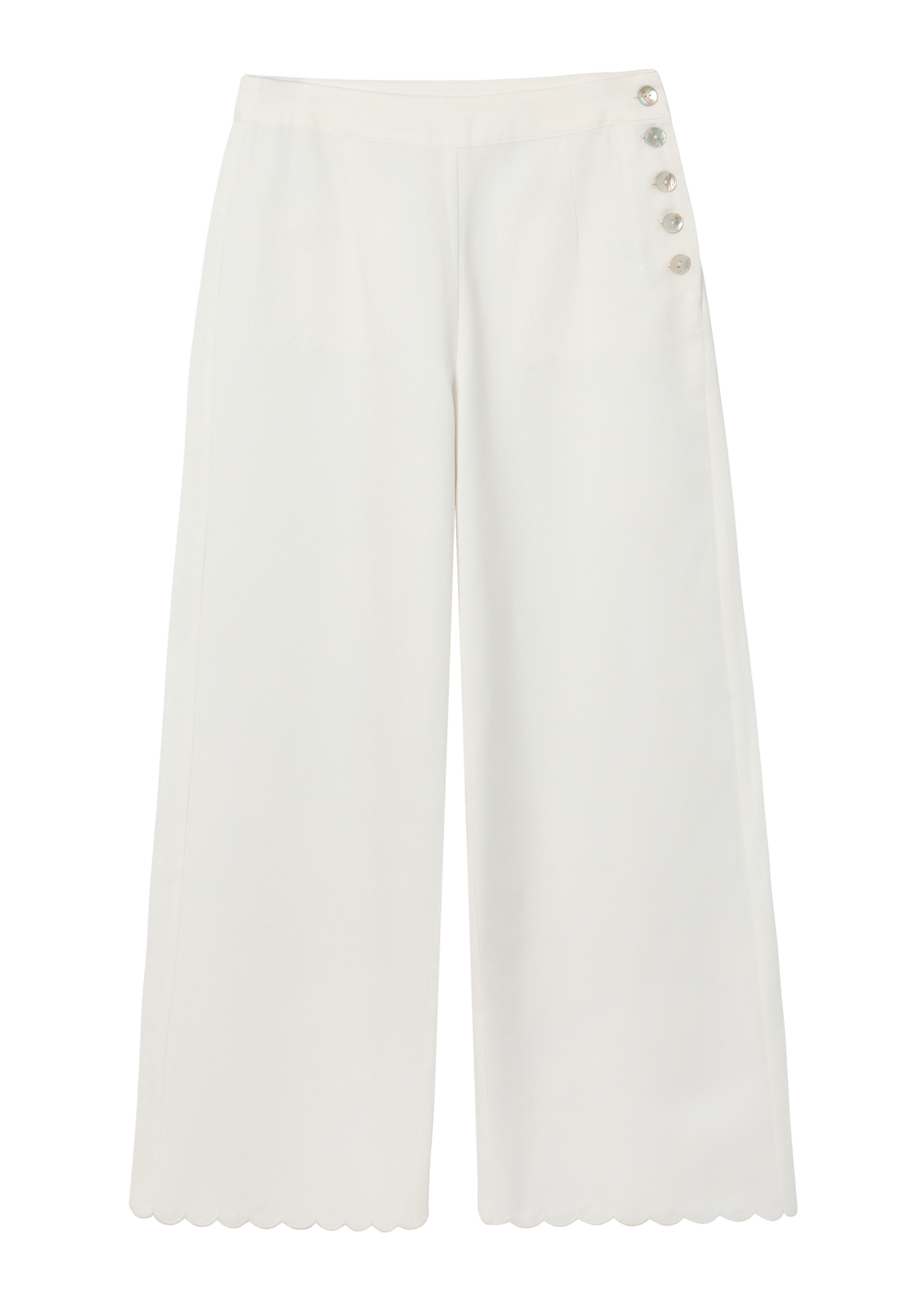 BAVLNĚNÉ KALHOTY S OZDOBNÝM ZPRACOVÁNÍM – AIGUA ECRU 2