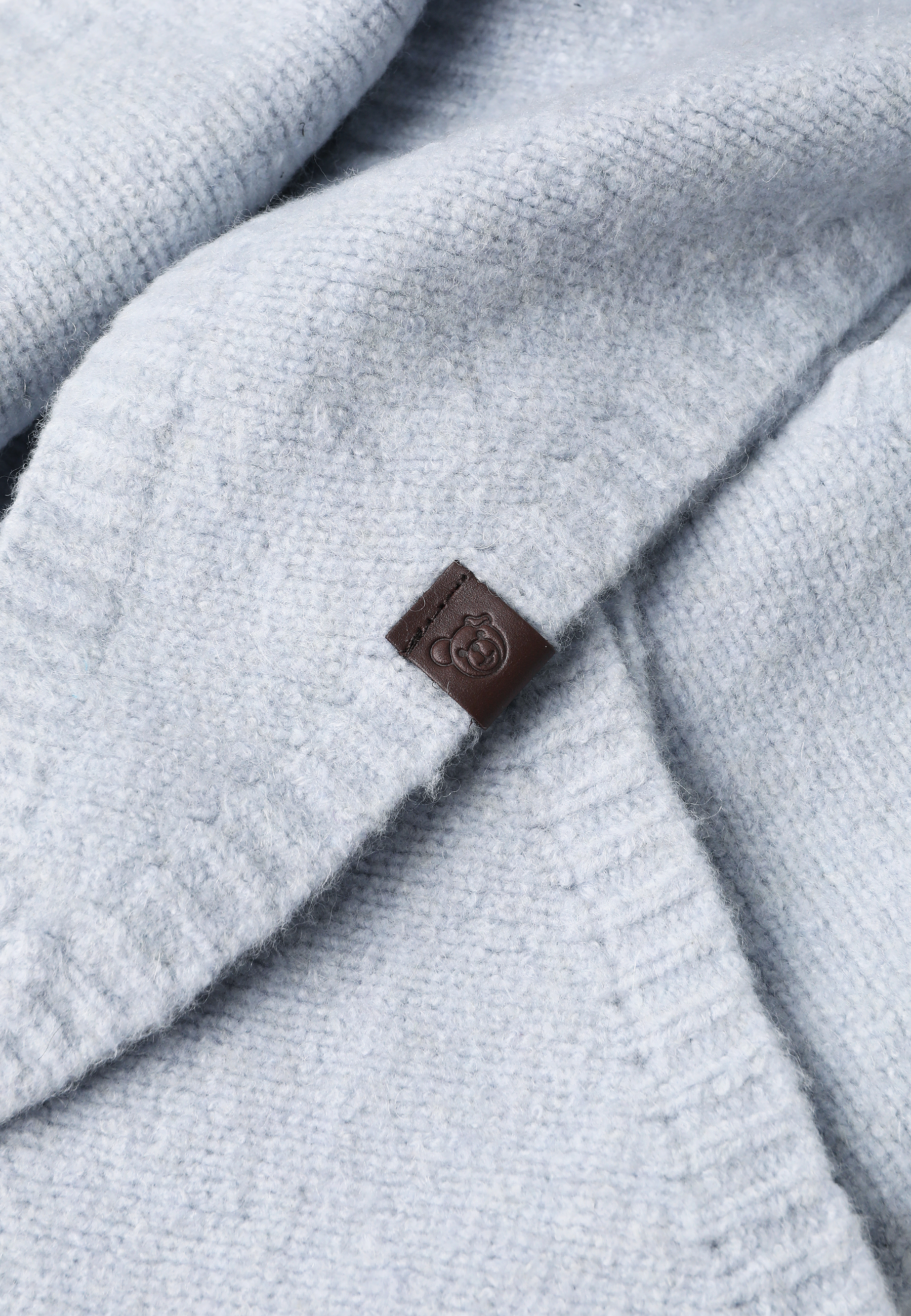 TROJUHELNÍKOVÝ ŠÁL S VLNĚNOU SMĚSÍ - SNUGA 2 MODRÁ 2