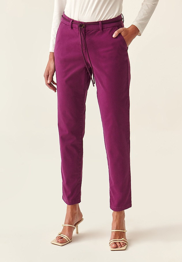 PANTALONI CHINOS DE DAMĂ HINO PANTALONI CHINOS DE DAMĂ HINO VIOLETĂ 2
