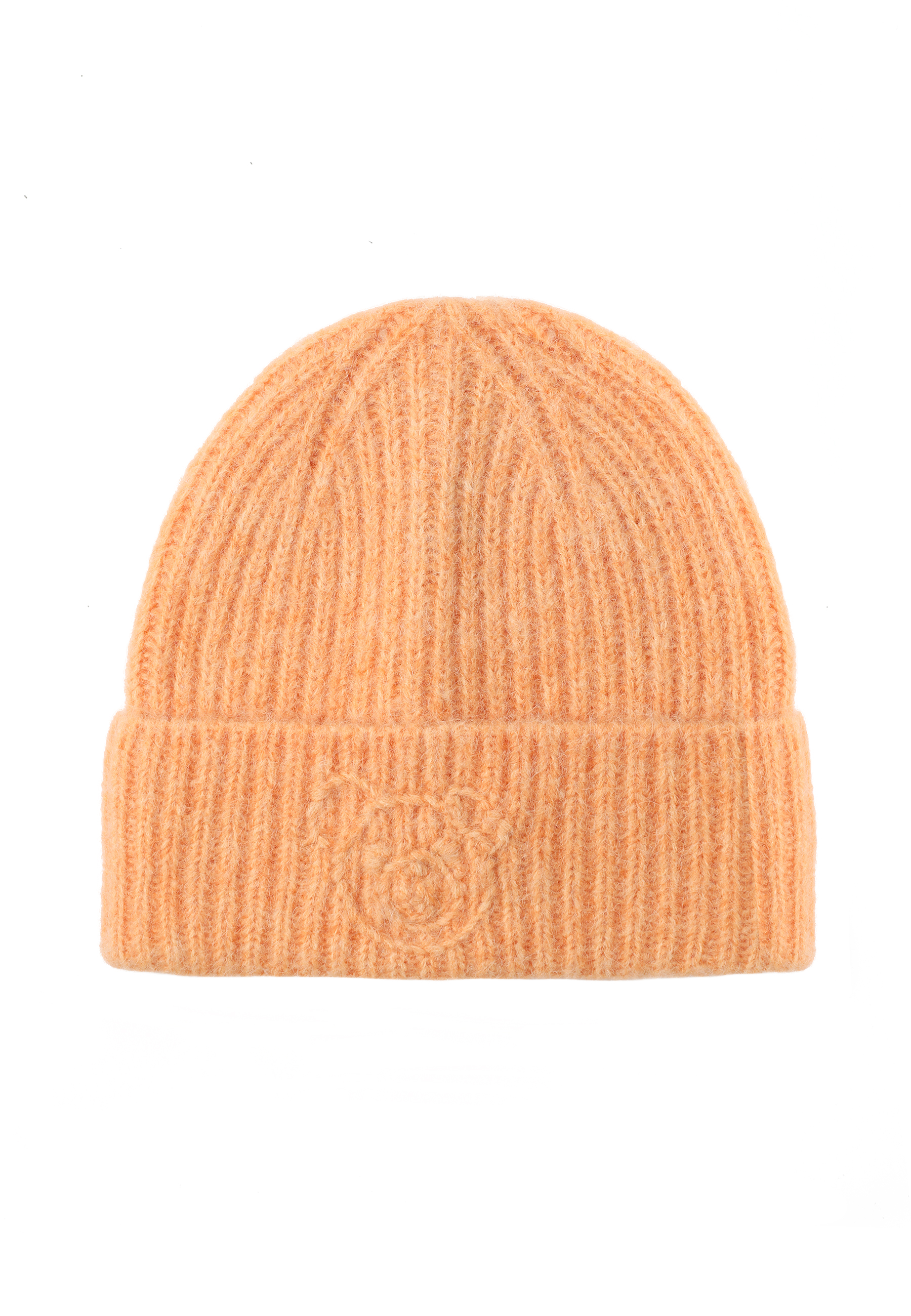 KLASICKÁ ČEPICE S VÝŠIVKOU MEDVĚDA USZATEK - NERIS 2 ORANŽOVÁ 2