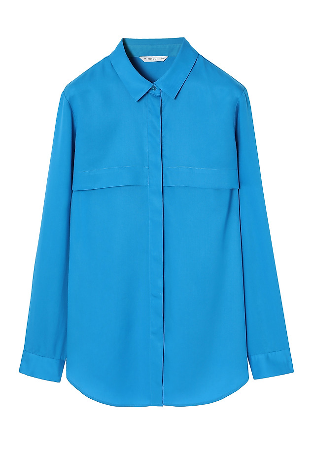 ELEGANT LADIES’ SHIRT - KOROTA ELEGANT LADIES’ SHIRT - KOROTA NIEBIESKI 5