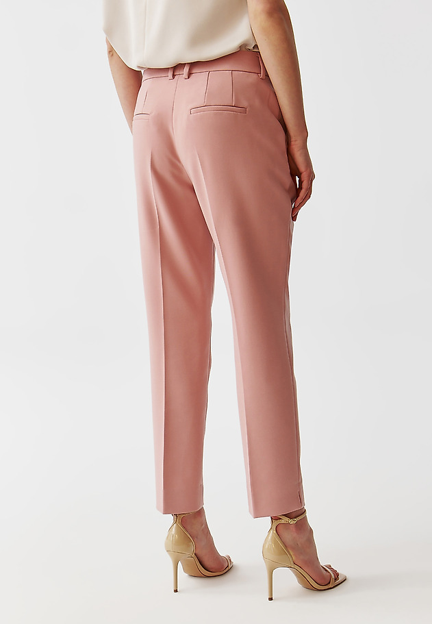 ELEGANT LADIES’ CUFFED TROUSERS - RIMINI 1 ELEGANT LADIES’ CUFFED TROUSERS - RIMINI 1 PINK 3