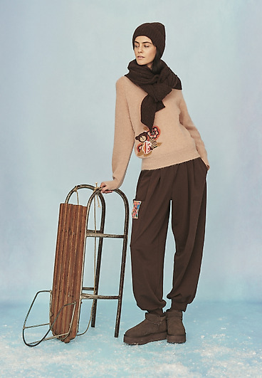 CASUALOWE SPODNIE O LUŹNYM KROJU - KORNILA CASUALOWE SPODNIE O LUŹNYM KROJU - KORNILA