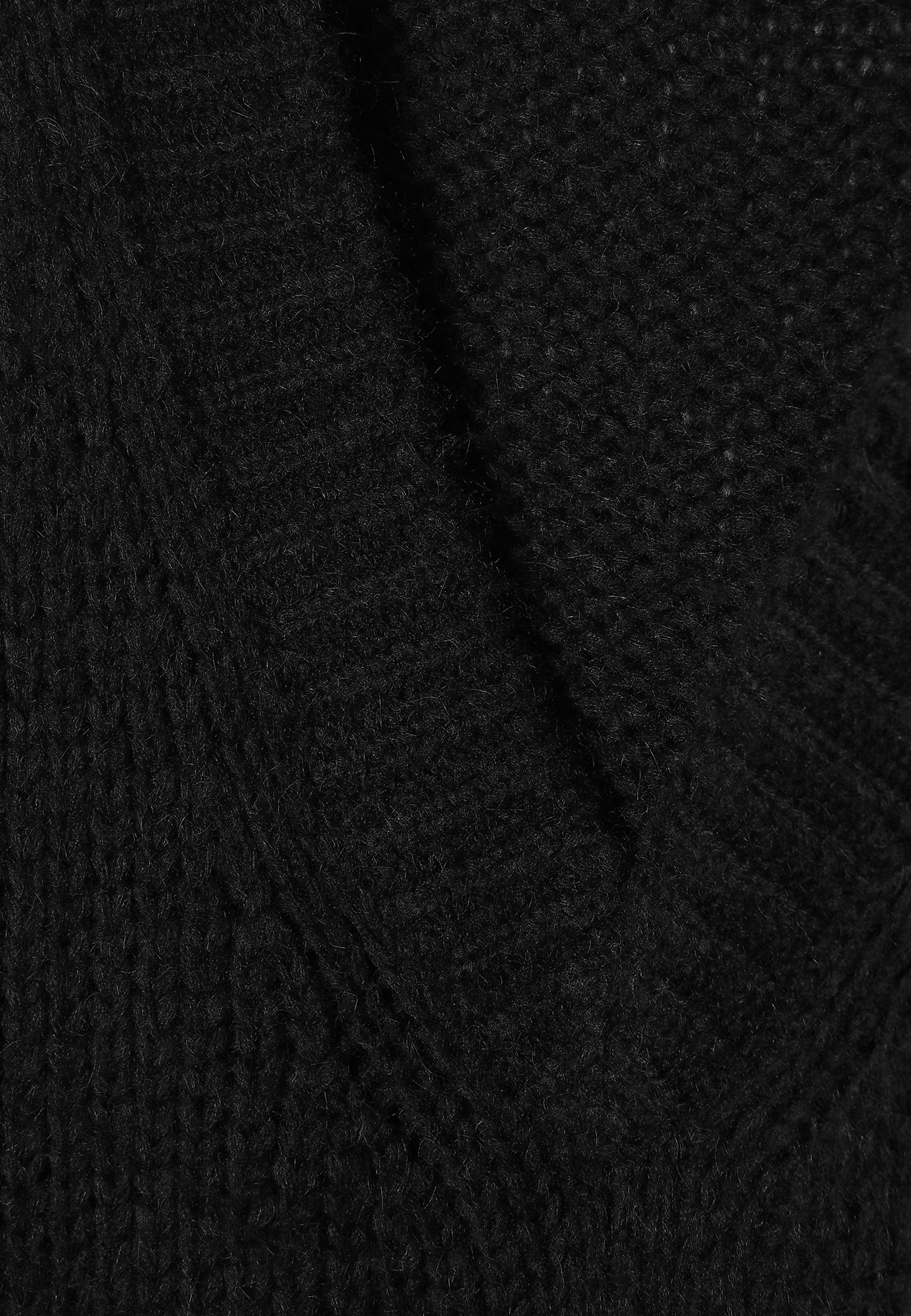 OVERSIZOWY SWETER Z WEŁNĄ I MOHERERM — DAHLIA OVERSIZOWY SWETER Z WEŁNĄ I MOHERERM — DAHLIA CZARNY 107311
