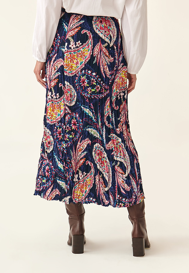 LADIES' MAXI CREASED SKIRT CRINCLA LADIES' MAXI CREASED SKIRT CRINCLA MULTIKOLOR 3