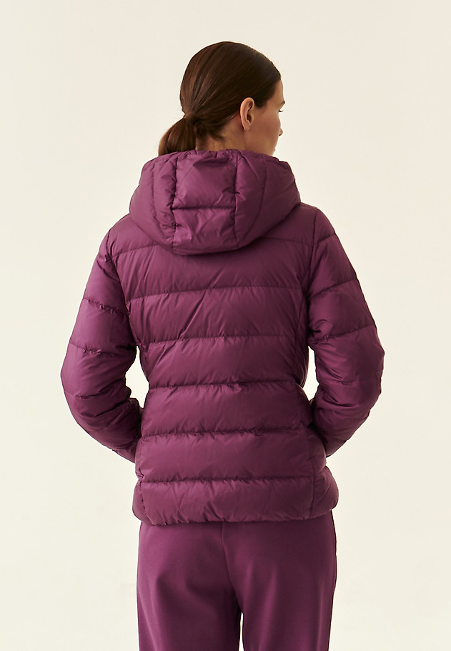 LADIES' PUFFER JACKET WITH A HOOD ULATI LADIES' PUFFER JACKET WITH A HOOD ULATI FIOLETOWY 4