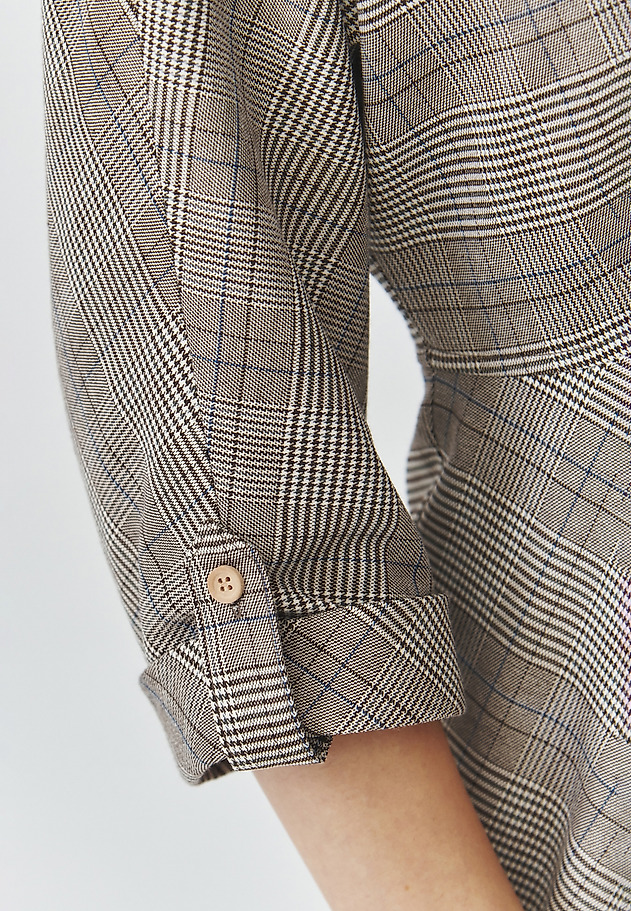 FABRIC CHECKERED MIDI DRESS — SAMOTALI 1 FABRIC CHECKERED MIDI DRESS — SAMOTALI 1 MULTIKOLOR 6