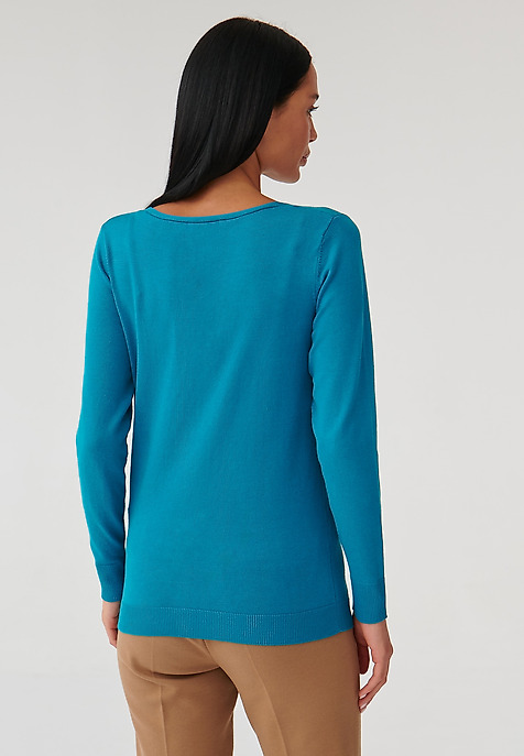 LADIES’ CLASSIC SWEATER TESSA 1 BLUE 2