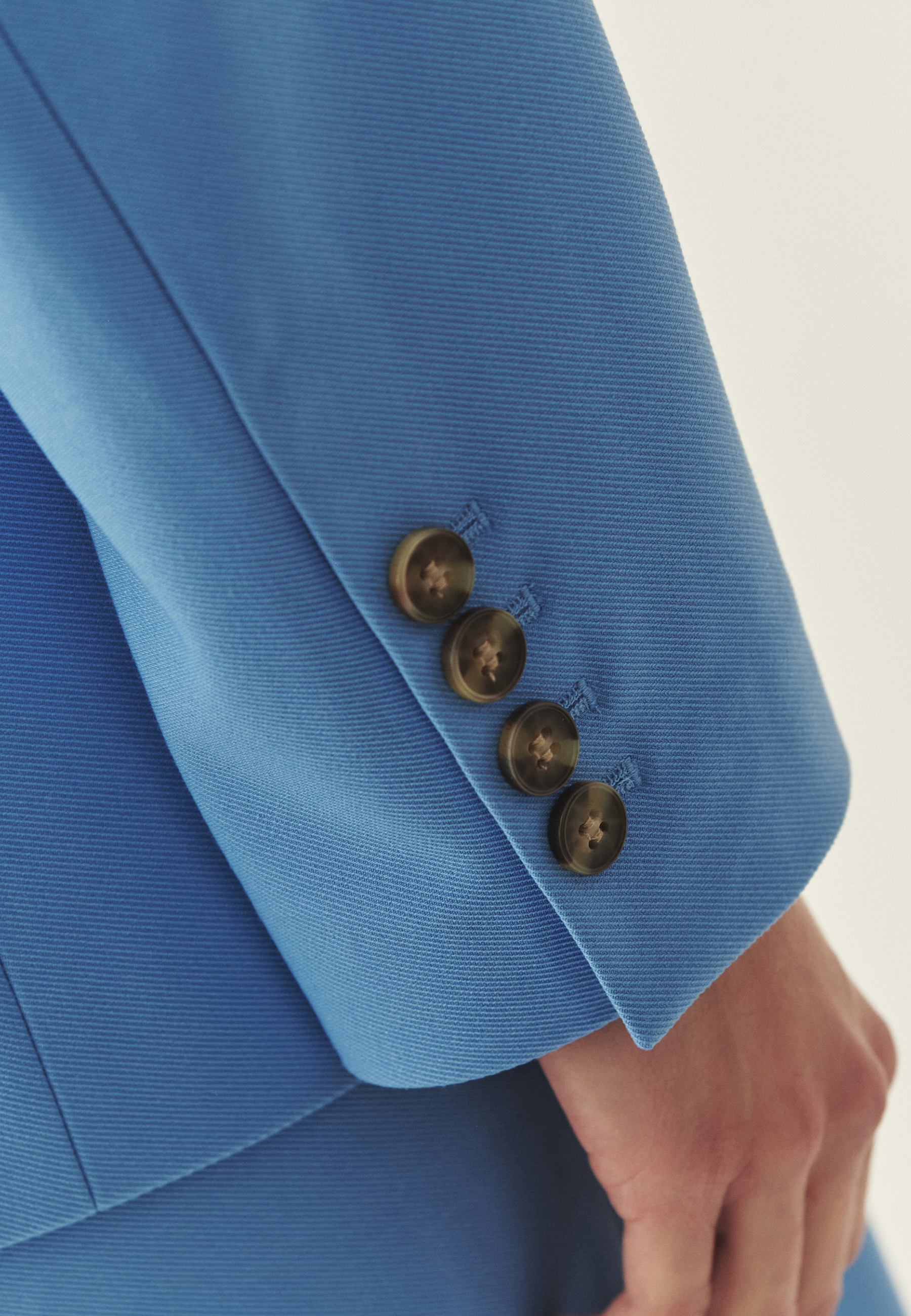 TKANINOWY ŻAKIET DWURZĘDOWY - MARSA NIEBIESKI 2