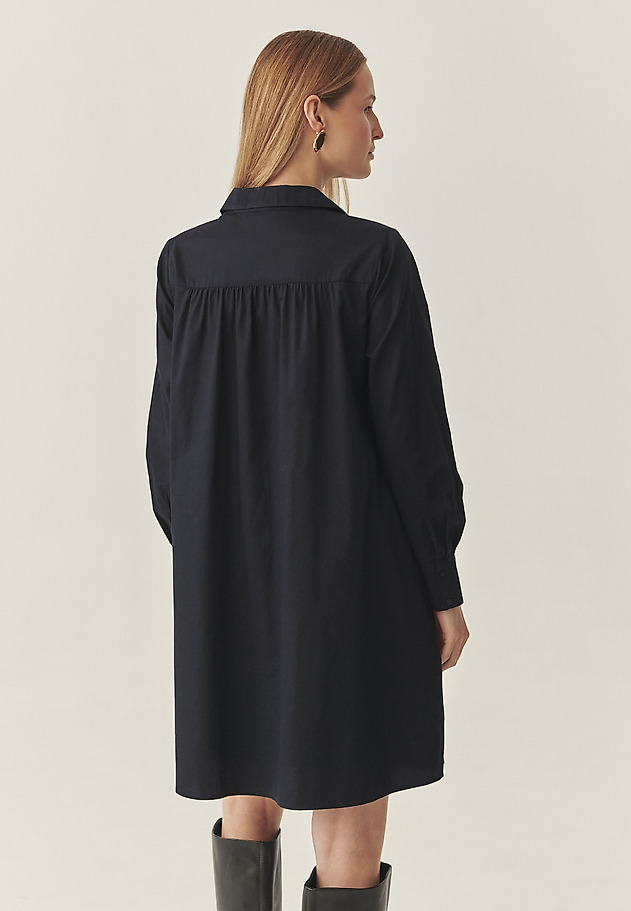 COTTON SHIRT DRESS - ALIANI COTTON SHIRT DRESS - ALIANI NAVY BLUE 3