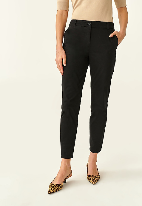LADIES' CHINO TROUSERS MISA BLACK 2