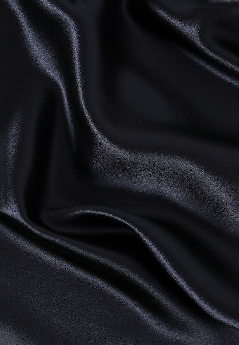 LADIES' SATIN MAXI SKIRT — LUKSA NAVY BLUE 2