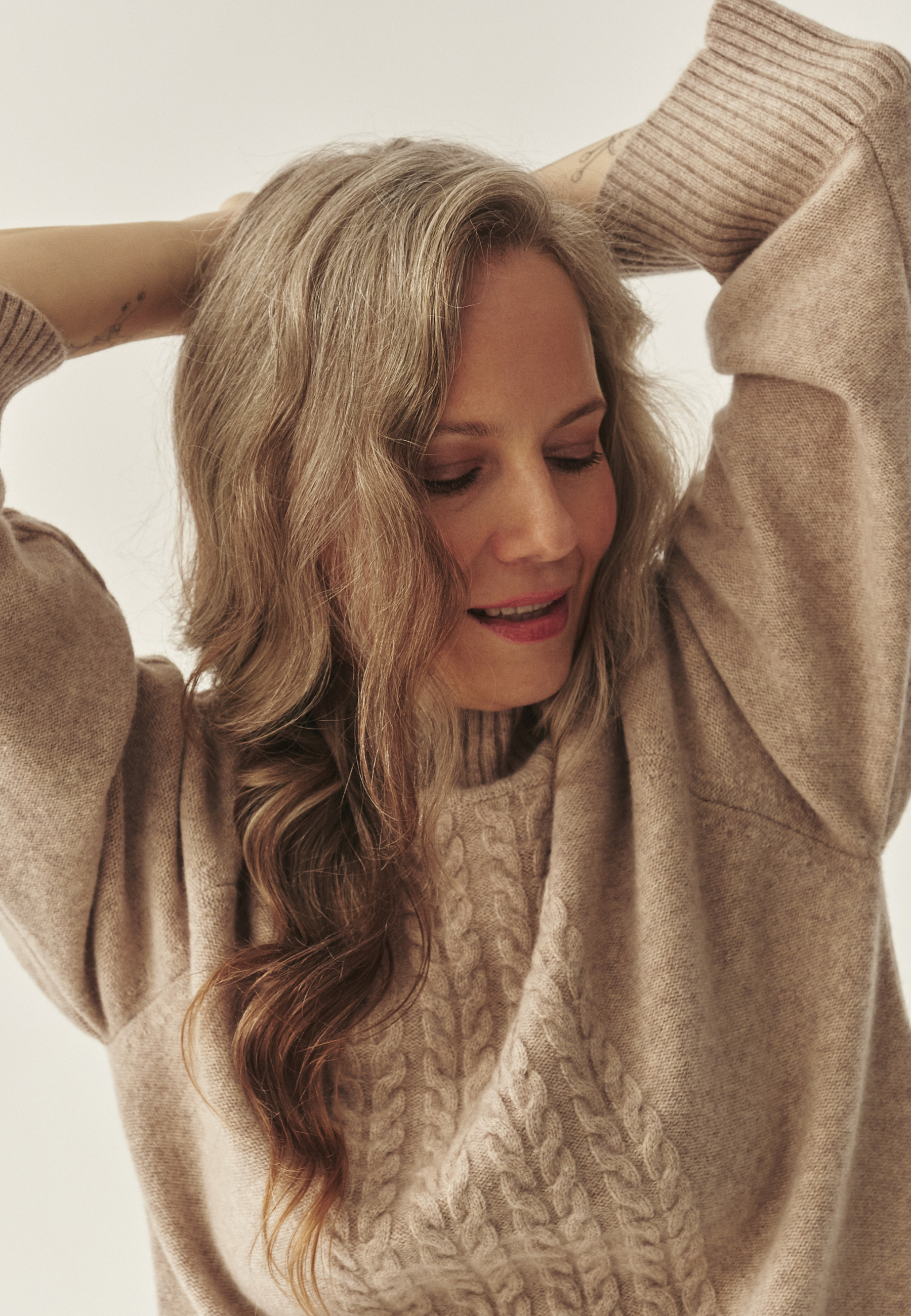 BOXY WOOL JUMPER - WOLLA BEŽ 2