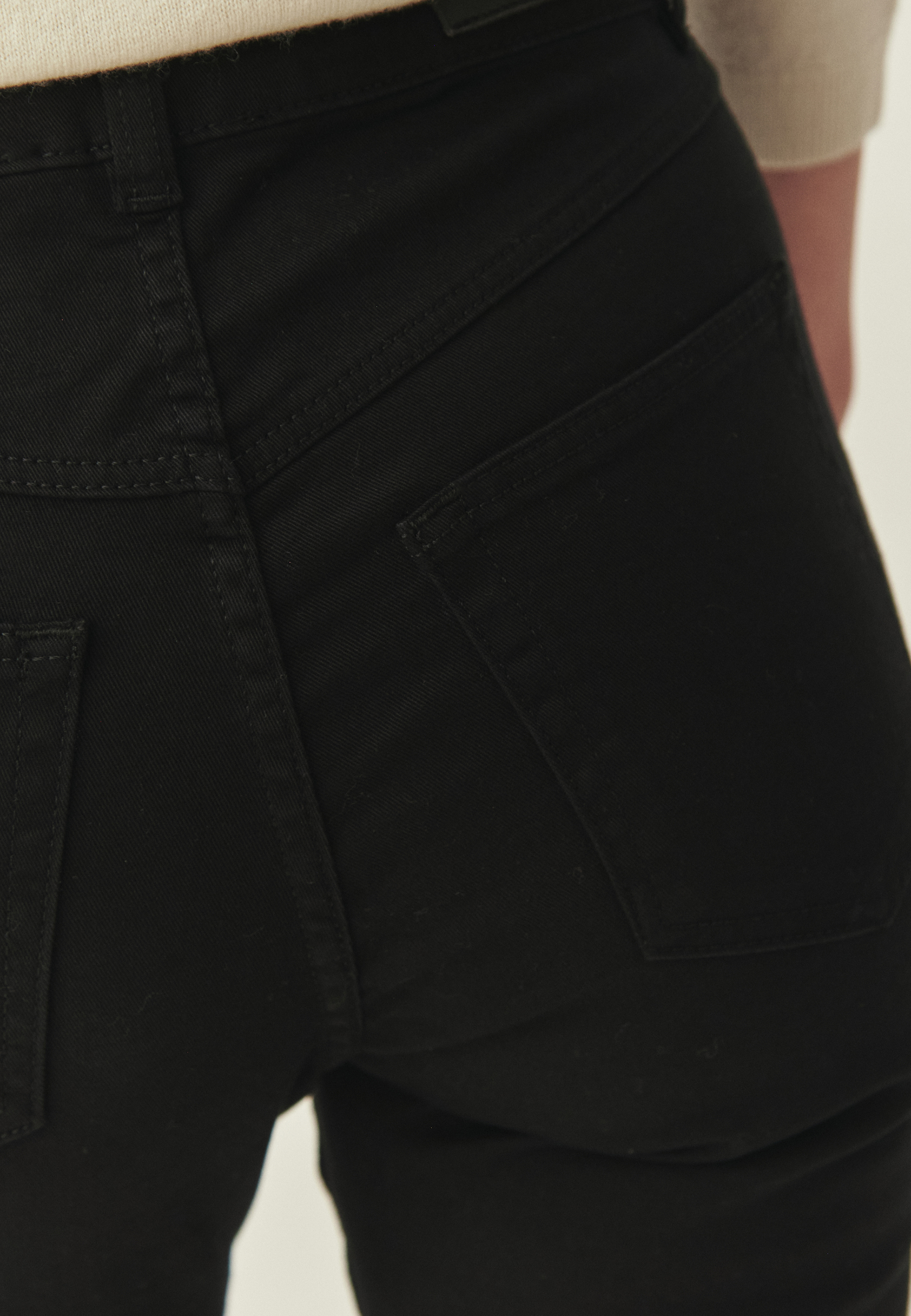 DENIMOWE SPODNIE FLARE - RIFONO 1 CZARNY 2