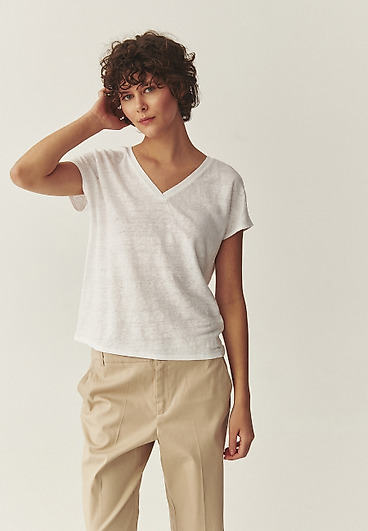 LNIANA BLUZKA O LUŹNYM KROJU - VONYKA LNIANA BLUZKA O LUŹNYM KROJU - VONYKA