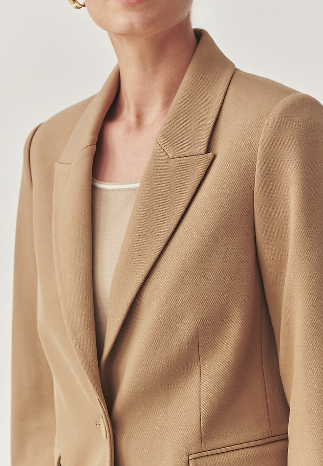 JACKET TRICOTAT CU ÎNCHIDERE CU BUTONI - SERMA JACKET TRICOTAT CU ÎNCHIDERE CU BUTONI - SERMA BEJ 6