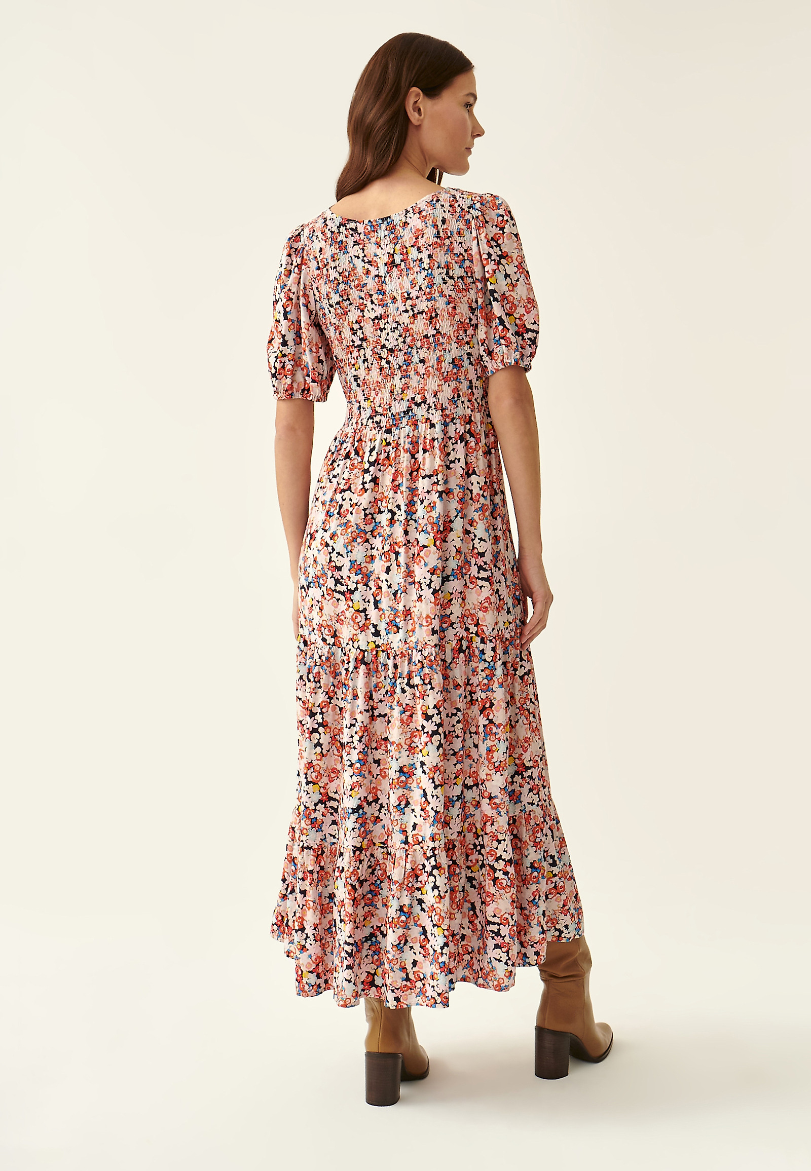 SUKIENKA MAXI W KWIATOWY PRINT SELENIKO SUKIENKA MAXI W KWIATOWY PRINT SELENIKO MULTIKOLOR 86193