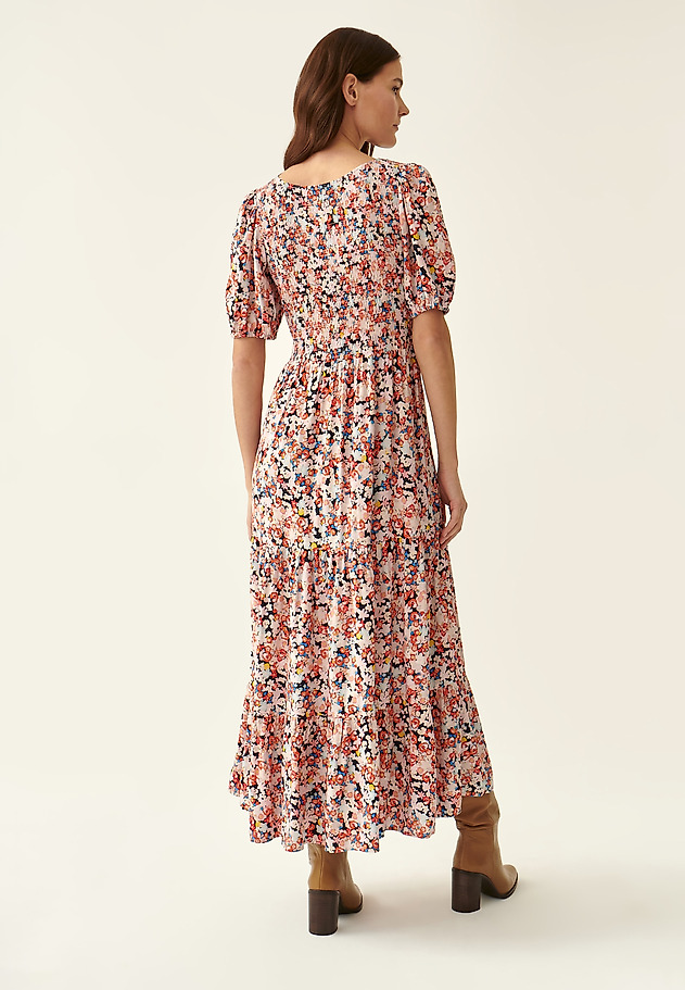SUKIENKA MAXI W KWIATOWY PRINT SELENIKO SUKIENKA MAXI W KWIATOWY PRINT SELENIKO MULTIKOLOR 3