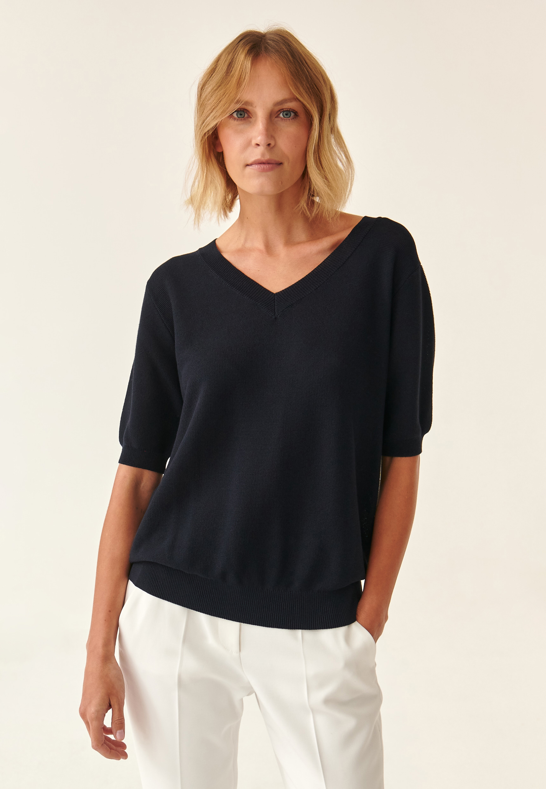 SWETER DAMSKI Z KRÓTKIM RĘKAWEM FOKIA