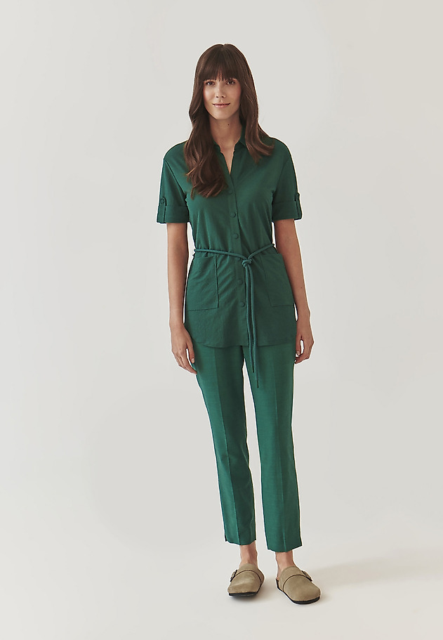 LADIES’ TUNIC WITH TIED STRING - SAVANAH 1 LADIES’ TUNIC WITH TIED STRING - SAVANAH 1 ZIELONY 2