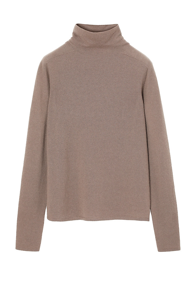 LADIES’ SWEATER MADE FROM CASHMERE AND SILK BLEND - KALEA LADIES’ SWEATER MADE FROM CASHMERE AND SILK BLEND - KALEA BEŻOWY 8