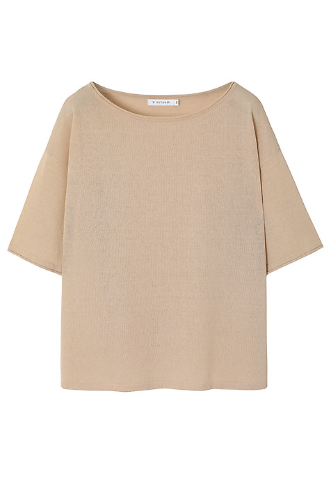 LOOSE-FITTING LINEN JUMPER - ASHA BEIGE 2