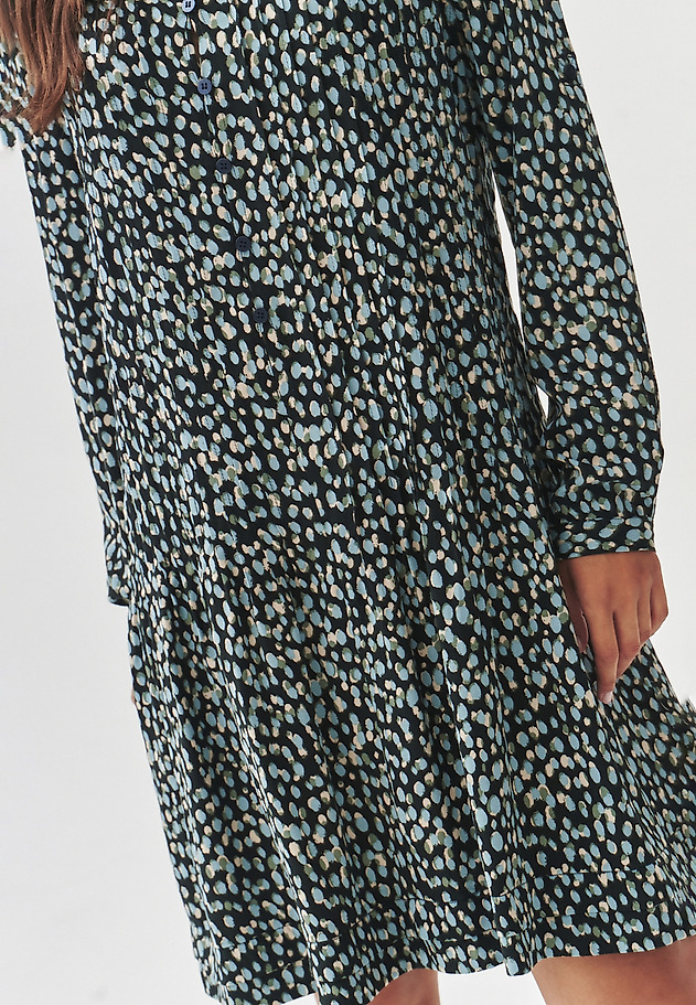 FABRIC SHIRT DRESS WITH STAND-UP COLLAR - LILI FABRIC SHIRT DRESS WITH STAND-UP COLLAR - LILI MULTIKOLOR 5