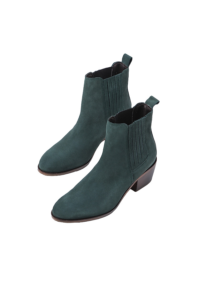 ZAMSZOWE BUTY DAMSKIE UNITO ZAMSZOWE BUTY DAMSKIE UNITO ZIELONY 3