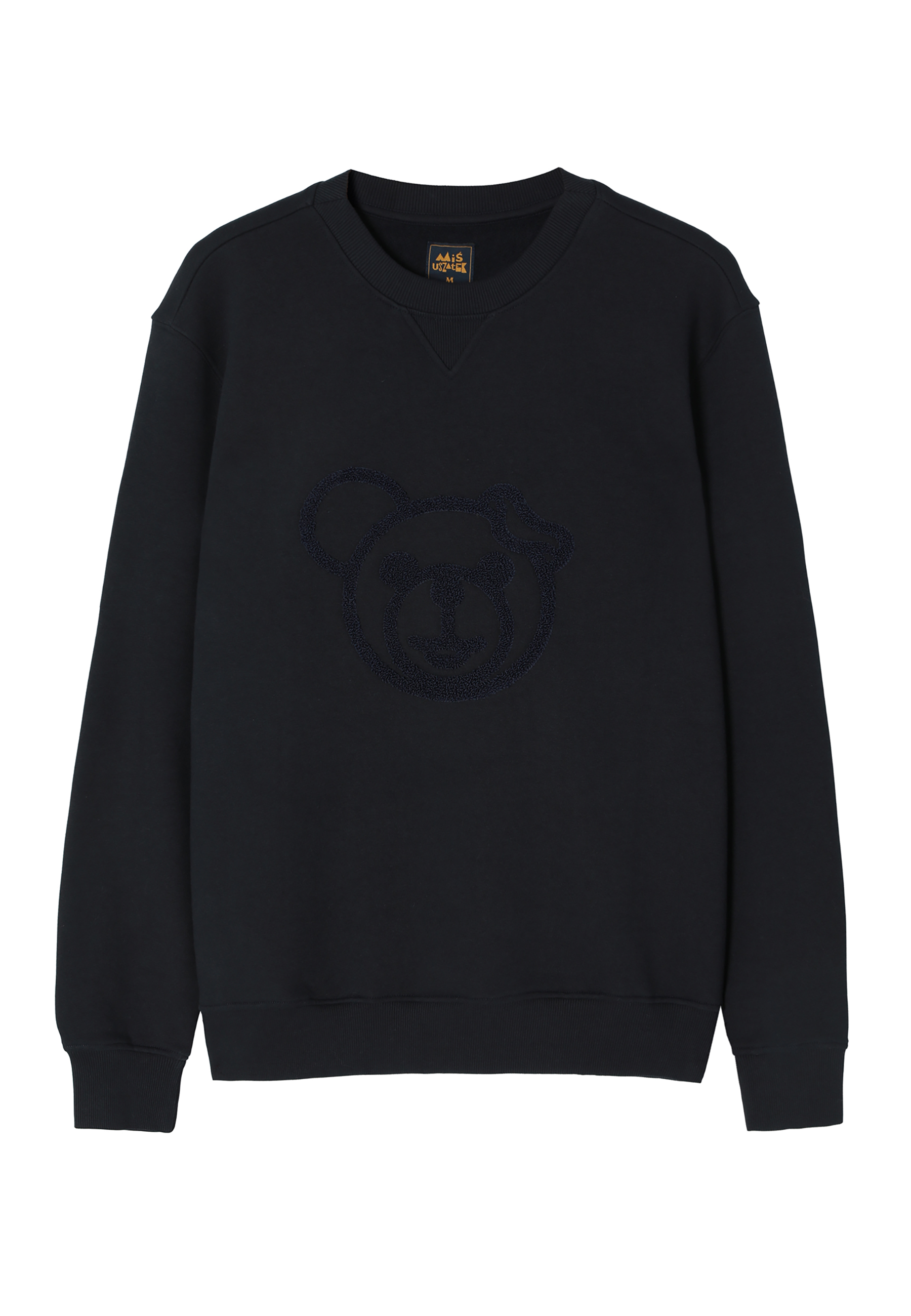 DZIANINOWA BLUZA MĘSKA Z MOTYWEM MISIA USZATKA — STEEVE GRANATOWY 2