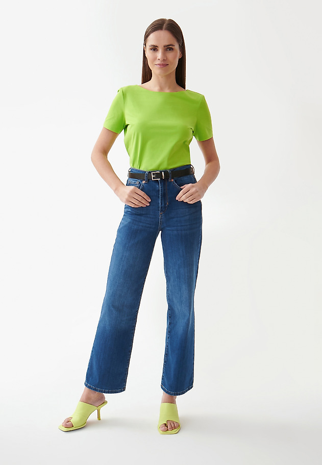 ŽENSKA BLUZA S KRATKIMI ROKAVI MIKAJA ŽENSKA BLUZA S KRATKIMI ROKAVI MIKAJA ZELENA 2